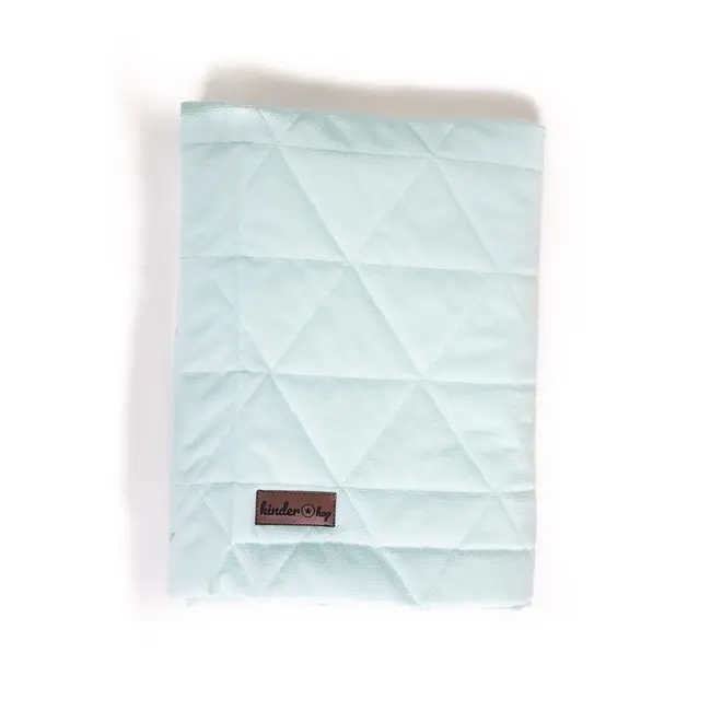 Paturica Soft Touch cu doua fete, Catifea si Bumbac, 100x70 cm, Aquamarine EKDpk6927