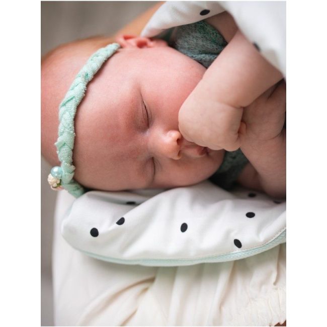 Paturica Soft Touch cu doua fete, Catifea si Bumbac, 100x70 cm, Aquamarine EKDpk6927
