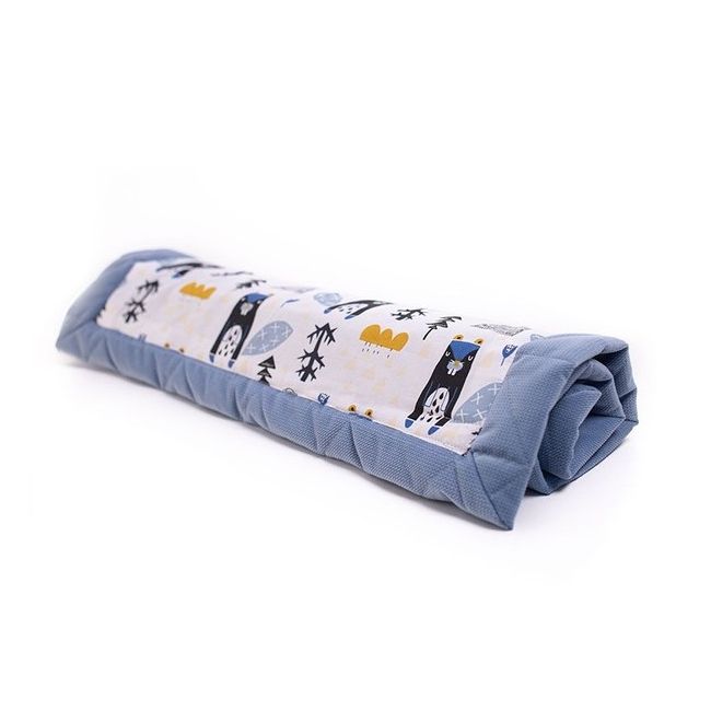 Paturica Soft Touch cu doua fete, Catifea si Bumbac, 50x70 cm, Jeans EKDpk6804