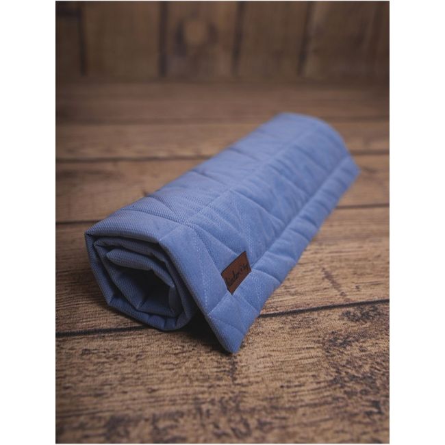 Paturica Soft Touch cu doua fete, Catifea si Bumbac, 50x70 cm, Jeans EKDpk6804