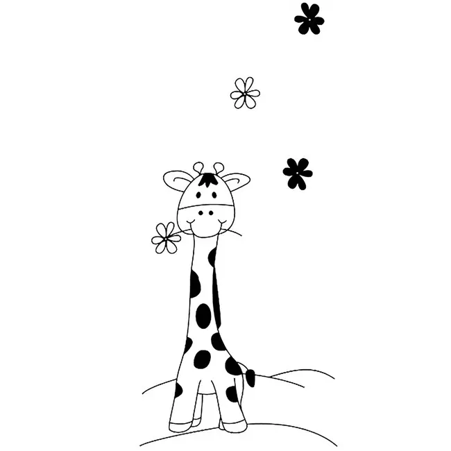 Patut copii din lemn hubners calisto girafa 120x60 cm maro cu sertar hubphcalgi12mas