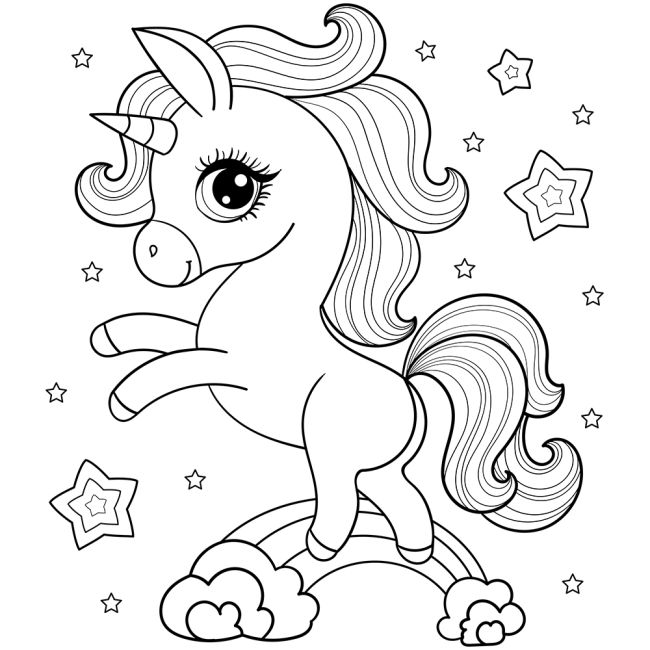 Patut copii din lemn hubners calisto unicorn 120x60 cm maro hubphcalun12ma