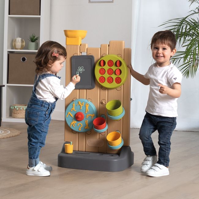 Perete de activitati smoby 6 in 1 cu accesorii hubs7600840300