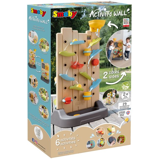 Perete de activitati smoby 6 in 1 cu accesorii hubs7600840300