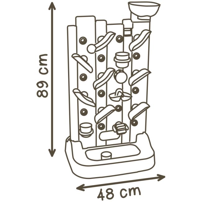 Perete de activitati smoby 6 in 1 cu accesorii hubs7600840300