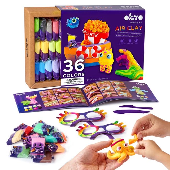 Set de Creatie Air Clay, Okto, 36 culori KRTOK70149