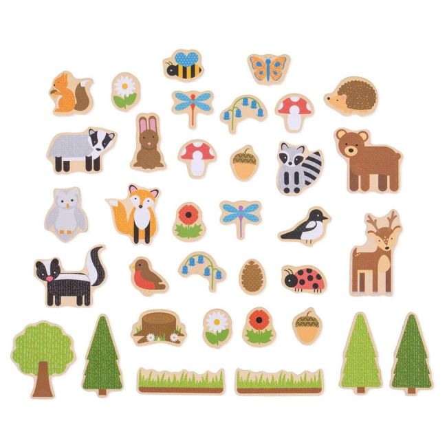 Set magnetic - animalute din padure