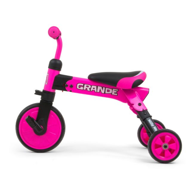 Tricicleta pliabila, transformabila in Bicicleta fara pedale, Grande Pink EKDmm25047