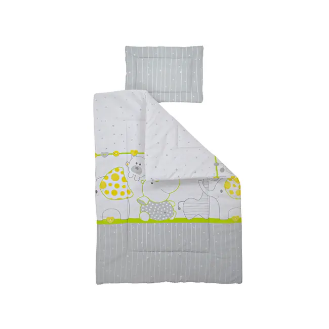 Lenjerie MyKids My Zoo Verde 4+1 Piese 140x70 - MYK00006627