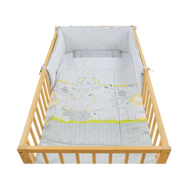 Lenjerie MyKids My Zoo Verde 4+1 Piese 140x70 - MYK00006627