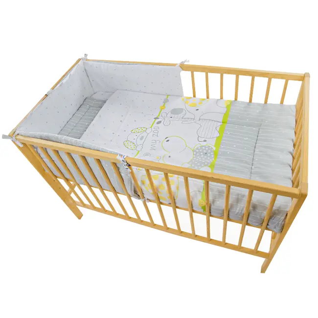 Lenjerie MyKids My Zoo Verde 4+1 Piese 140x70 - MYK00006627