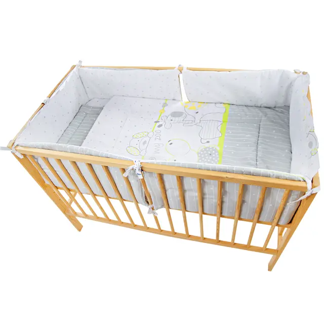 Lenjerie MyKids My Zoo Verde 4+1 Piese 140x70 - MYK00006627