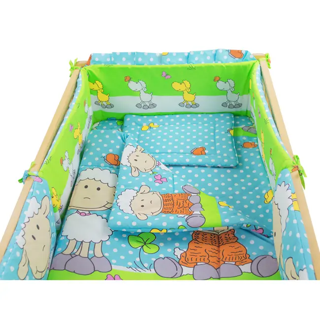 Lenjerie MyKids Oita Albastru 4+1 Piese 120x60 cm - MYK00006665