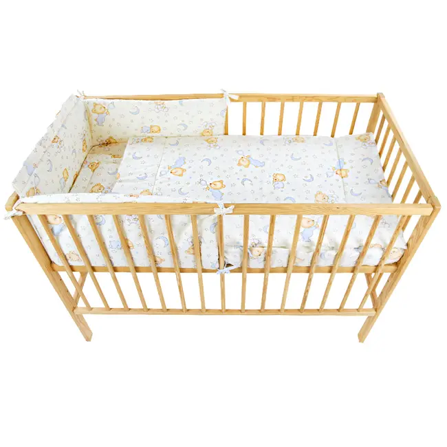 Lenjerie MyKids Teddy Stelute Crem M2 4 Piese 140x70 - MYK00006544