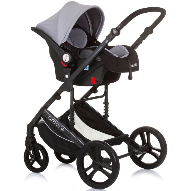 Carucior chipolino amore 3 in 1 ash grey hubst-kkam02402as