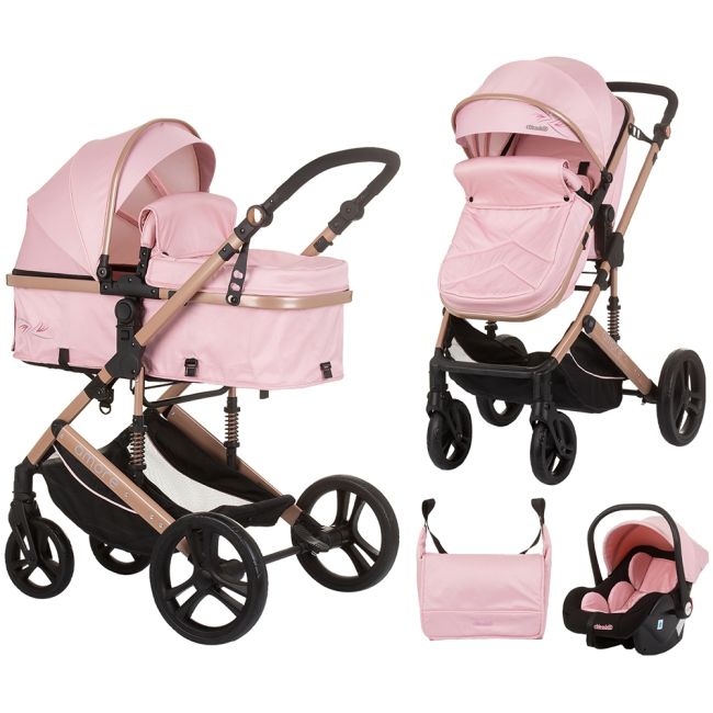 Carucior chipolino amore 3 in 1 flamingo hubst-kkam02405fl