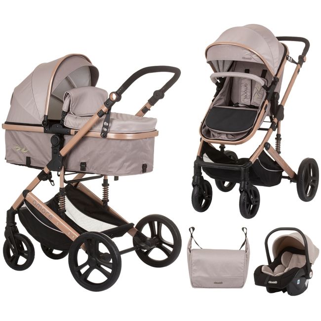 Carucior chipolino amore 3 in 1 macadamia hubst-kkam02403ma