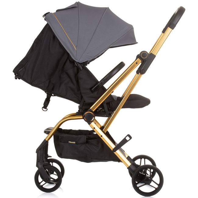 Carucior chipolino twister granite cu sezut rotativ hublktw02402gn