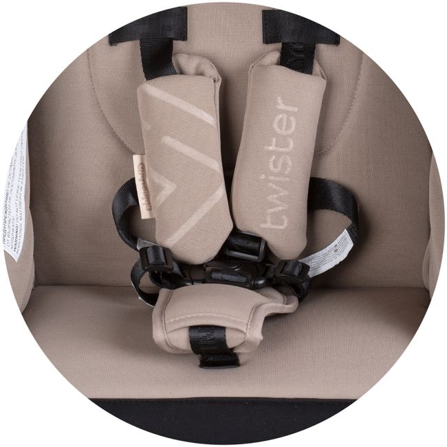 Carucior chipolino twister macadamia cu sezut rotativ hublktw02403ma
