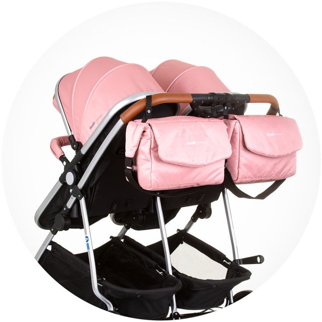 Carucior gemeni chipolino duo smart 2 in 1 flamingo hubkbds02405fl