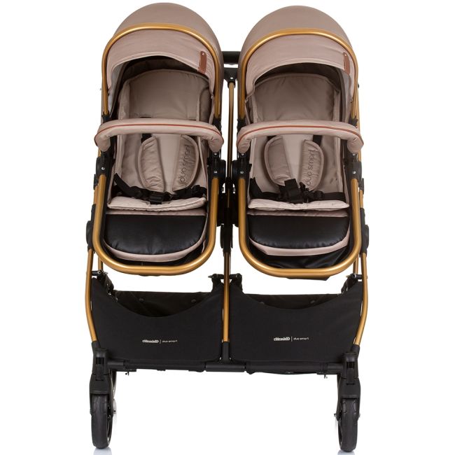 Carucior gemeni chipolino duo smart 2 in 1 golden beige hubkbds02403gb