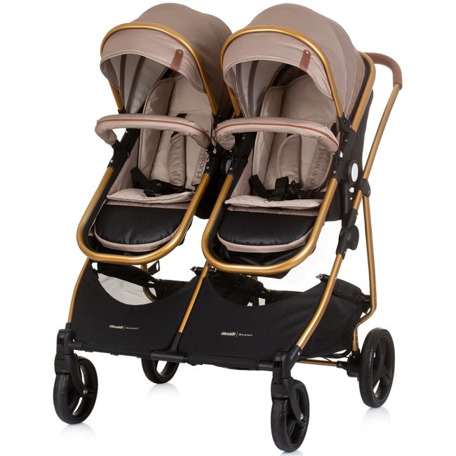 Carucior gemeni chipolino duo smart 2 in 1 golden beige hubkbds02403gb