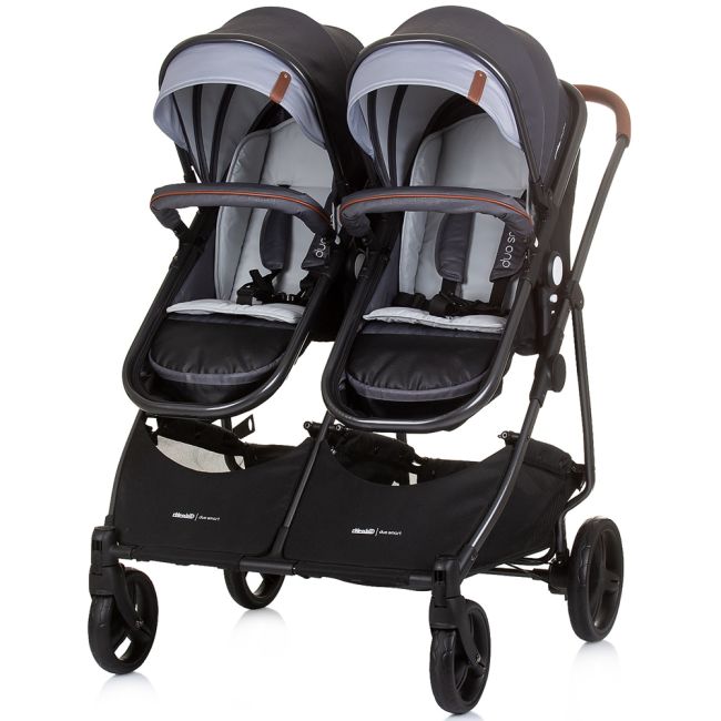 Carucior gemeni chipolino duo smart 2 in 1 silver grey hubkbds02402sg