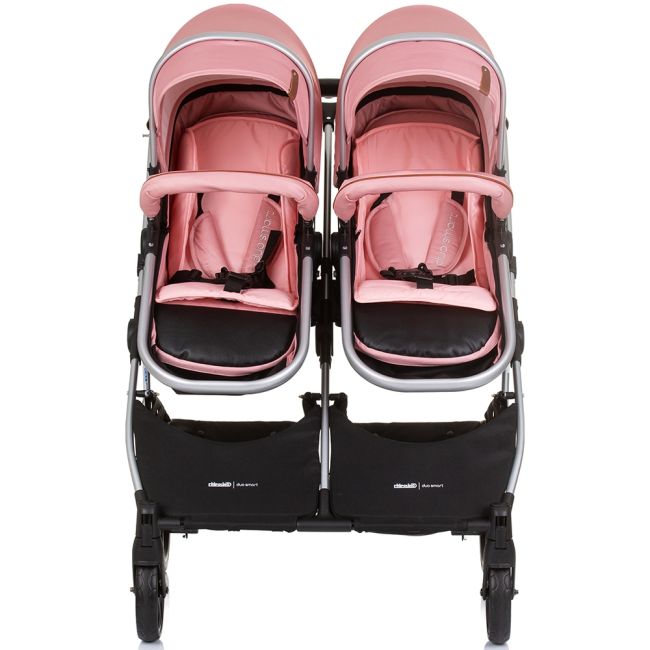 Carucior gemeni chipolino duo smart 3 in 1 flamingo hubst-kbds02405fl