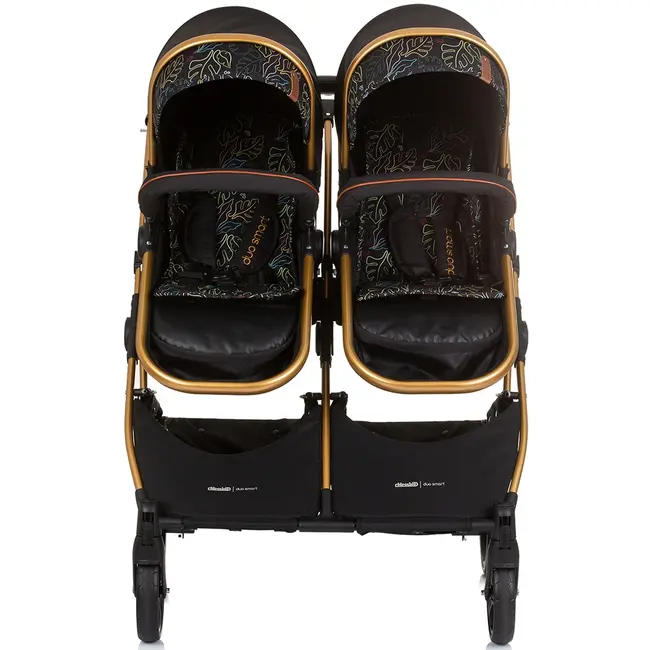 Carucior gemeni chipolino duo smart 3 in 1 obsidian leaves hubst-kbds02404ol