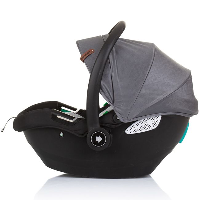 Carucior gemeni chipolino duo smart 3 in 1 silver grey hubst-kbds02402sg