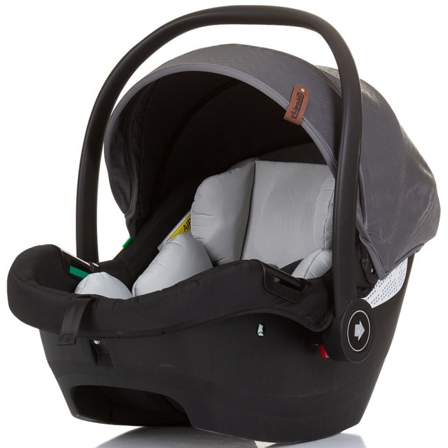 Carucior gemeni chipolino duo smart 3 in 1 silver grey hubst-kbds02402sg