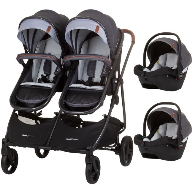 Carucior gemeni chipolino duo smart 3 in 1 silver grey hubst-kbds02402sg