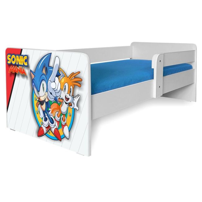 Pat pentru Baieti Sonic P1 2-12 Ani cu Saltea Light Inclusa Pc-p-bas-son-p1-80