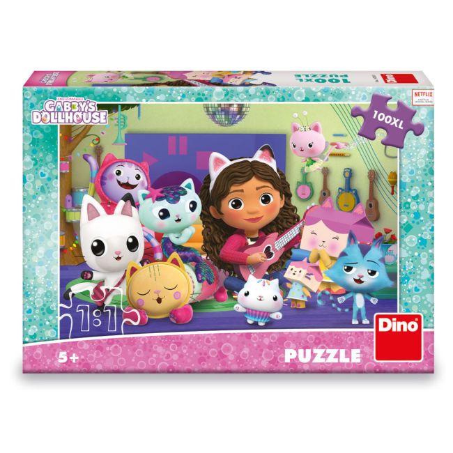 Puzzle - gabby si ora de muzica  (100 piese xl )