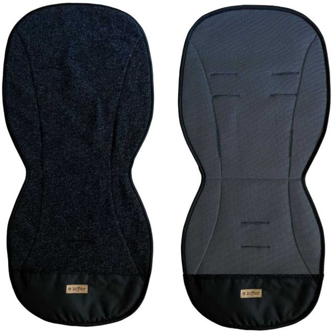 Salteluta pentru carucior 85 cm Lana fiarta si Plasa AIR Womar Zaffiro 3Z-PWF-92 BBJ3Z-PWF-92_Gri Inchis