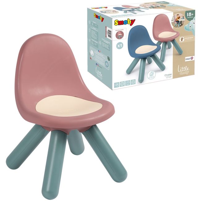 Scaunel cu spatar pentru copii smoby little roz hubs7600140312