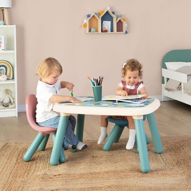 Scaunel cu spatar pentru copii smoby little roz hubs7600140312