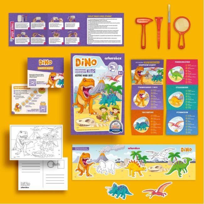 Arkerobox - Set arheologic educational si puzzle 3D, Dino JEMARK2162