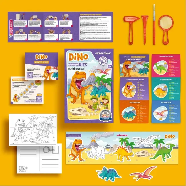 Arkerobox - Set arheologic educational si puzzle 3D, Dino JEMARK2162