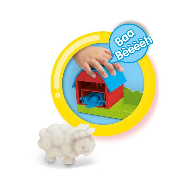 Ferma de jucarie cu sunete, forme de animale si plastilina TSG22851