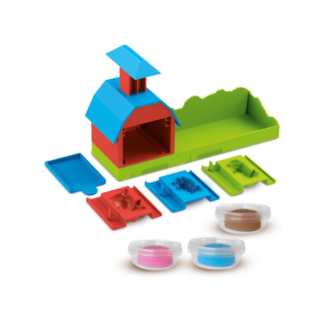 Ferma de jucarie cu sunete, forme de animale si plastilina TSG22851