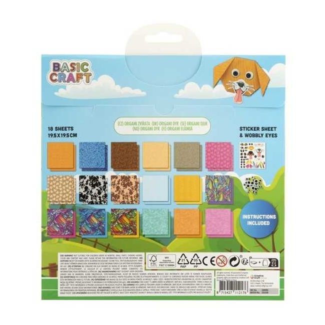 Kit Origami 18 foi cu stickere Moxy GR100096 BBJGR100096_Animale