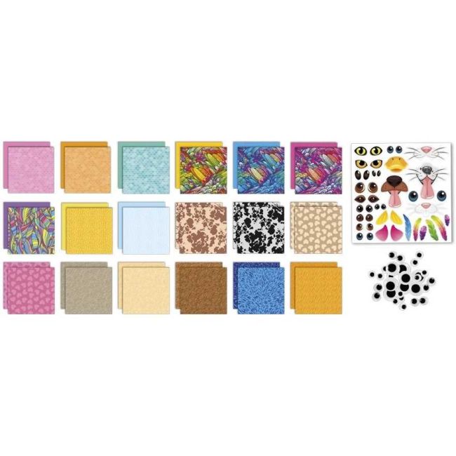 Kit Origami 18 foi cu stickere Moxy GR100096 BBJGR100096_Animale