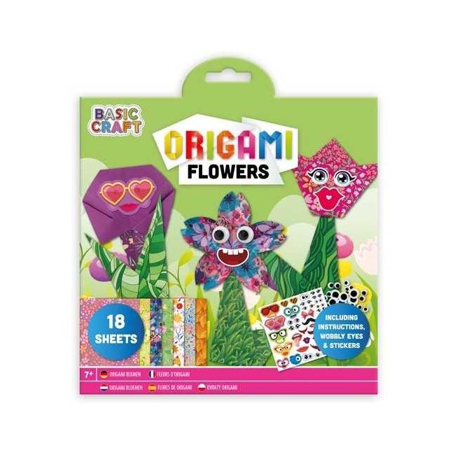 Kit Origami 18 foi cu stickere Moxy GR100096 BBJGR100096_Flori