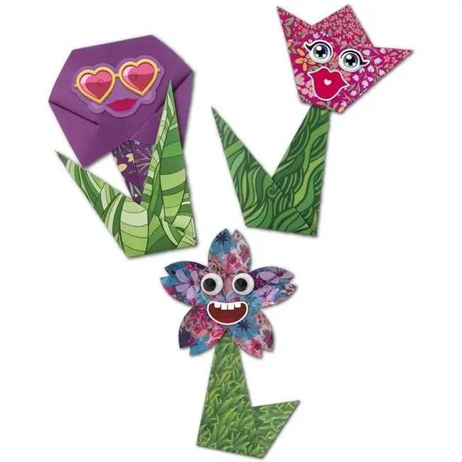 Kit Origami 18 foi cu stickere Moxy GR100096 BBJGR100096_Flori