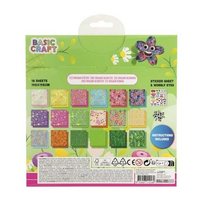 Kit Origami 18 foi cu stickere Moxy GR100096 BBJGR100096_Flori