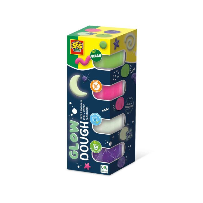 Plastilina colorata vegana Glow Feel Good 4 x 90gr TSG42459