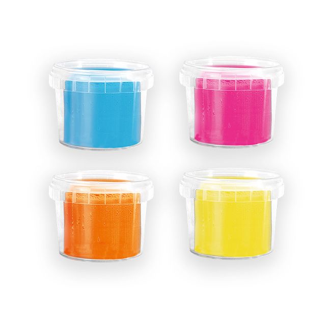 Plastilina colorata vegana pentru copii SES Happy 4 x 90 gr TSG32490