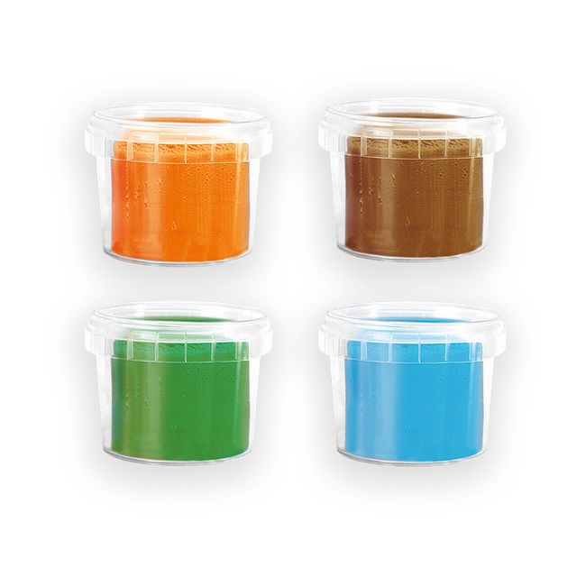 Plastilina colorata vegana pentru copii SES Nature 4 x 90 gr TSG32491