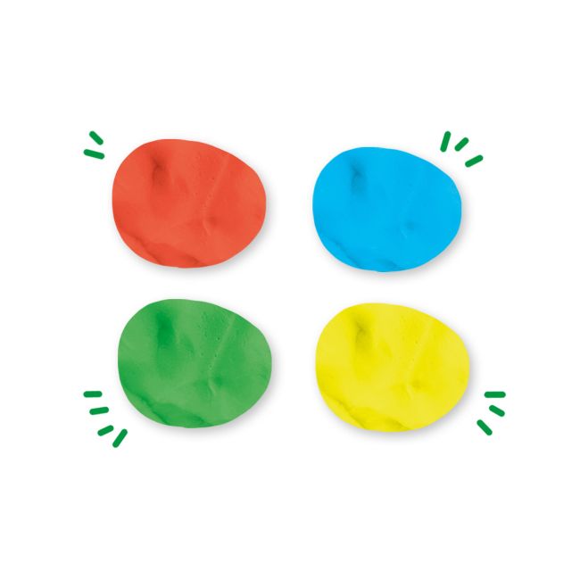 Plastilina colorata vegana pentru copii SES Pure 4 x 90 gr TSG32489